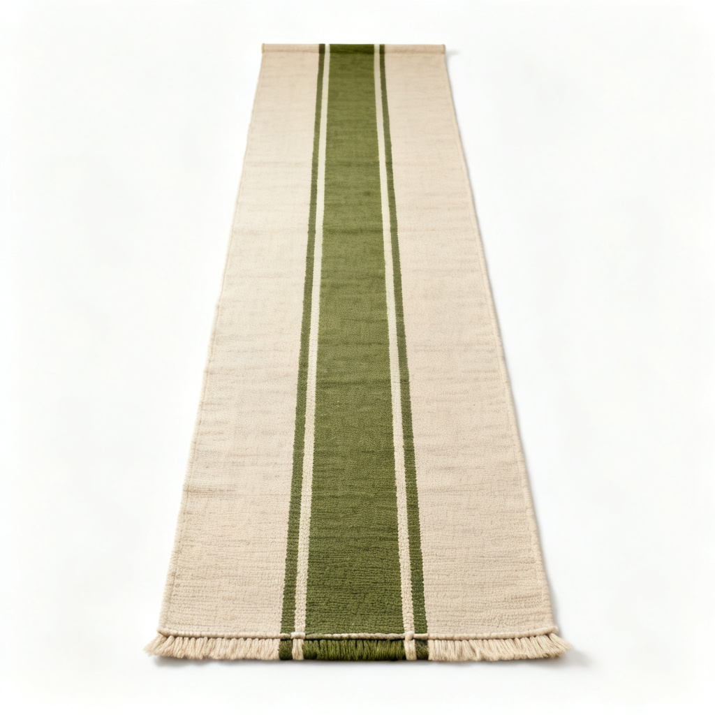 Olive Stripe Hallway Runner